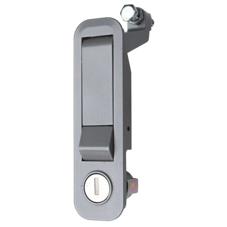 Global Pivot Latch, Long Body, Long Arm, Locking, Grey, Keyed to G3xx Codes PL-LLL-10214-3000-1PK